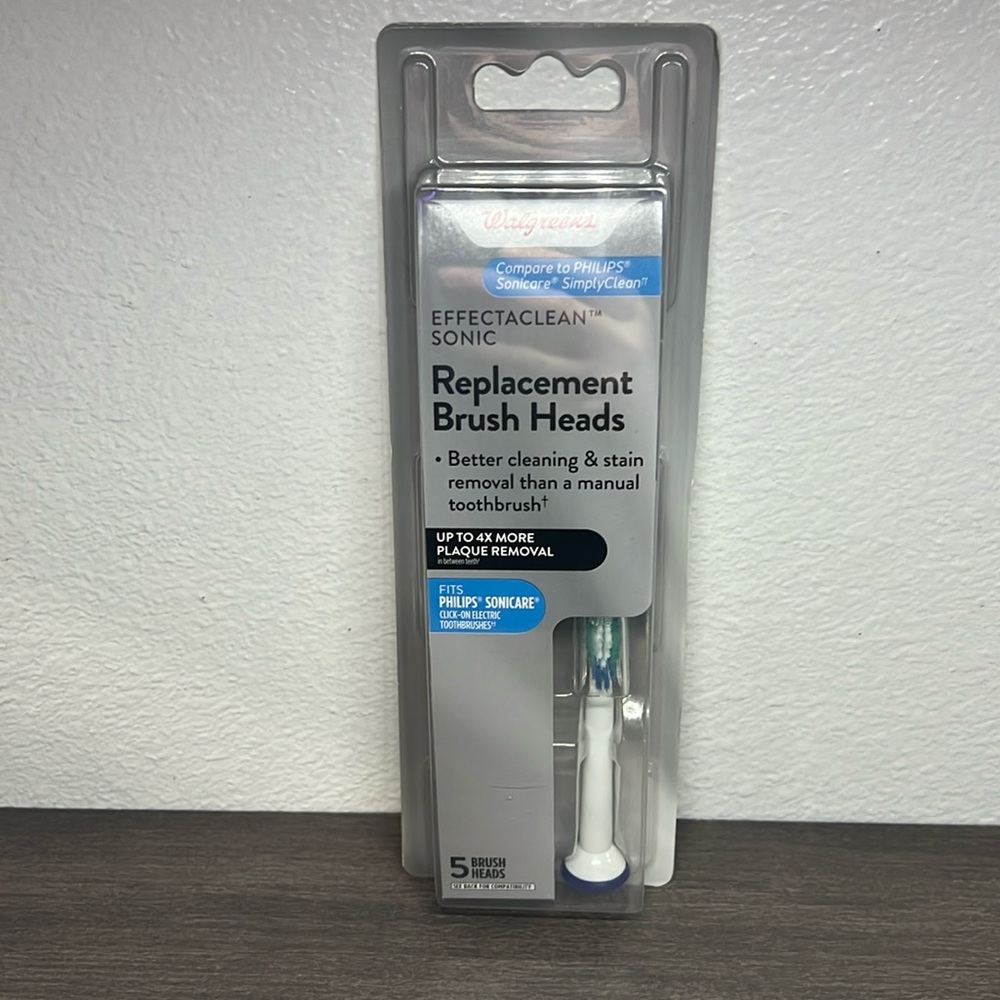 Effectaclean Sonic Brush heads replacement fits Phillips Sonicare 5 Brush Heads
